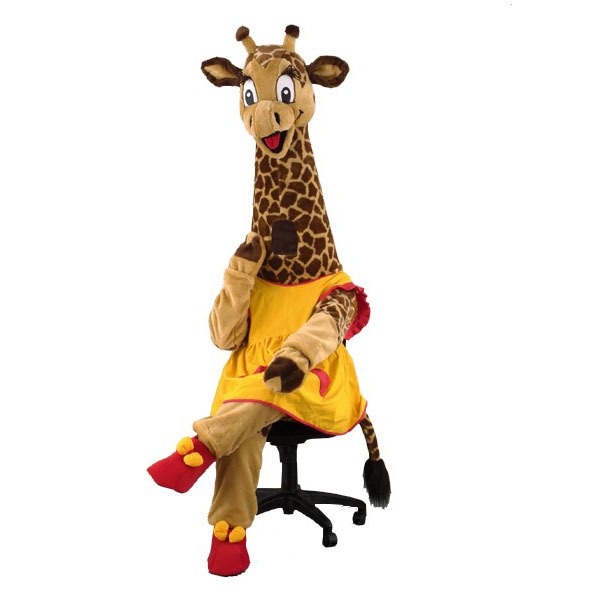 Complete giraffe mascotte