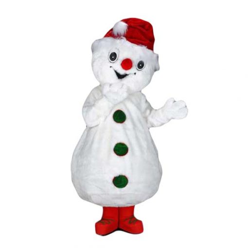 sneeuwpop mascotte, sneeuwpoppak